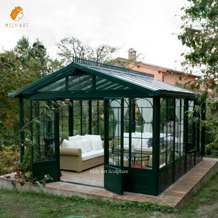 6.outdoor wrought iron gazebos mily sculpture