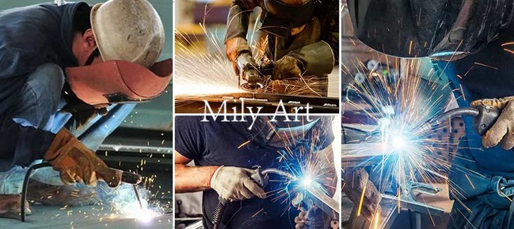 making of metal flower sculpture mily sculpture