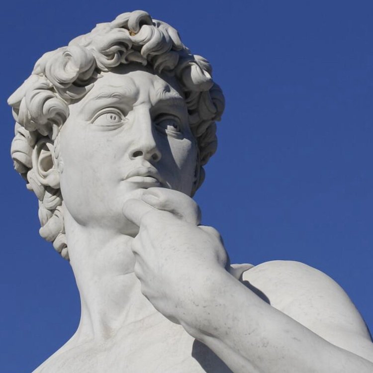 details of marble david statue mily sculpture