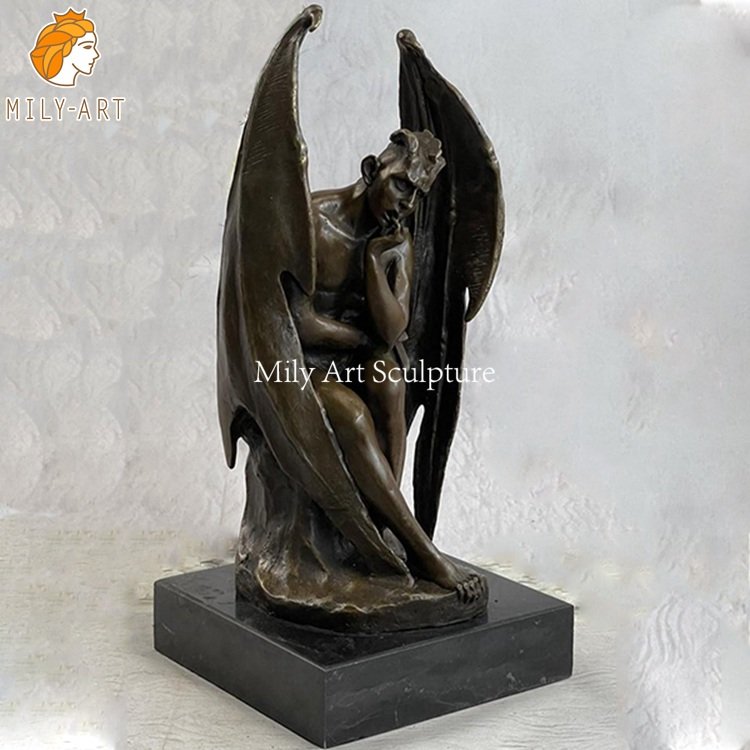 7. fallen angel lucifer story mily sculpture