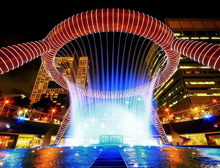 the worlds largest fountain of wealth in singapore