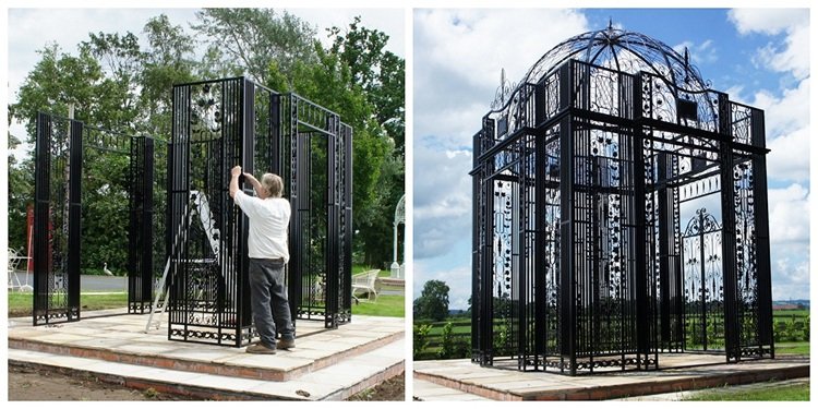 3. outdoor wrought iron gazebos