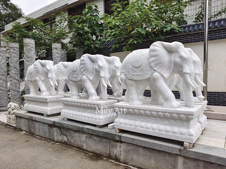 5.1. marble elephant statues mily statue