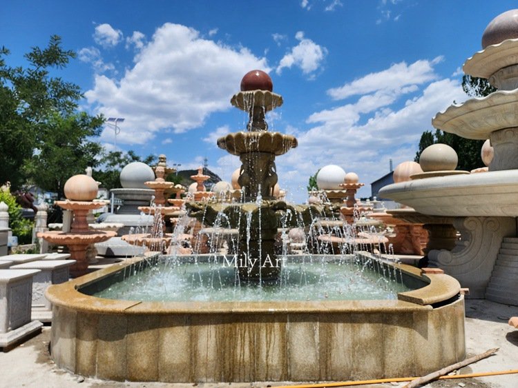 8. rolling ball fountain