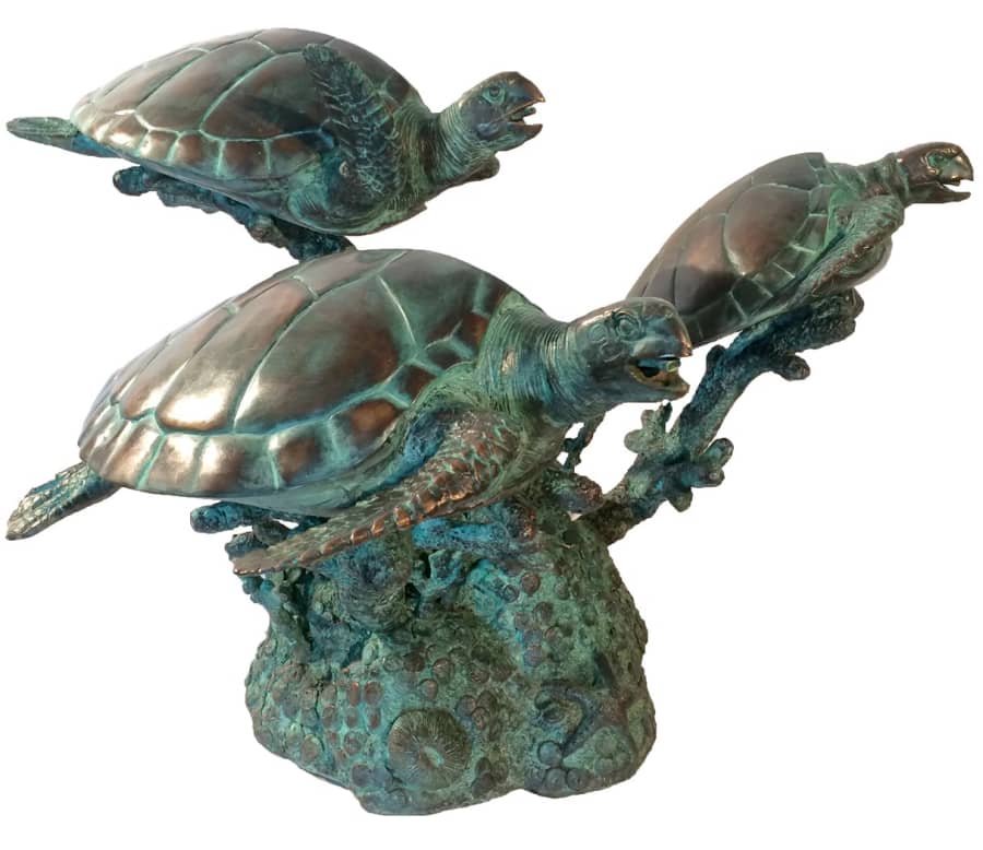 bronze turtle statue-mily