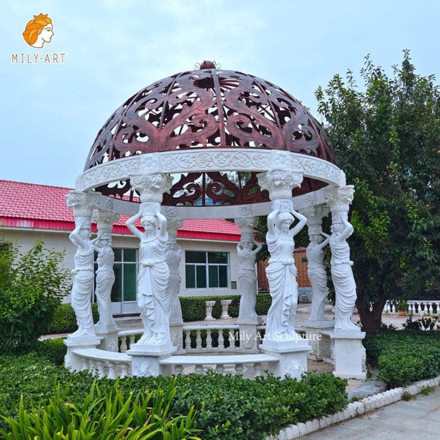marble statue gazebo 1