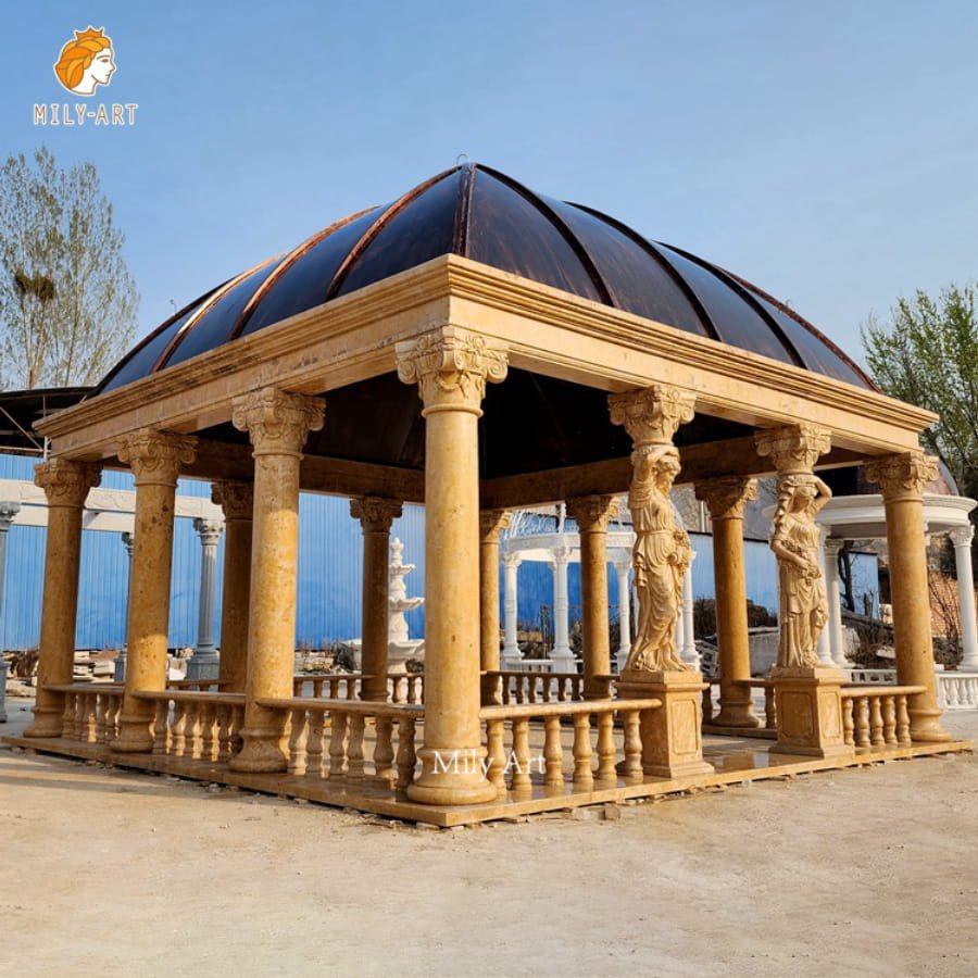 yellow marble gazebo 2