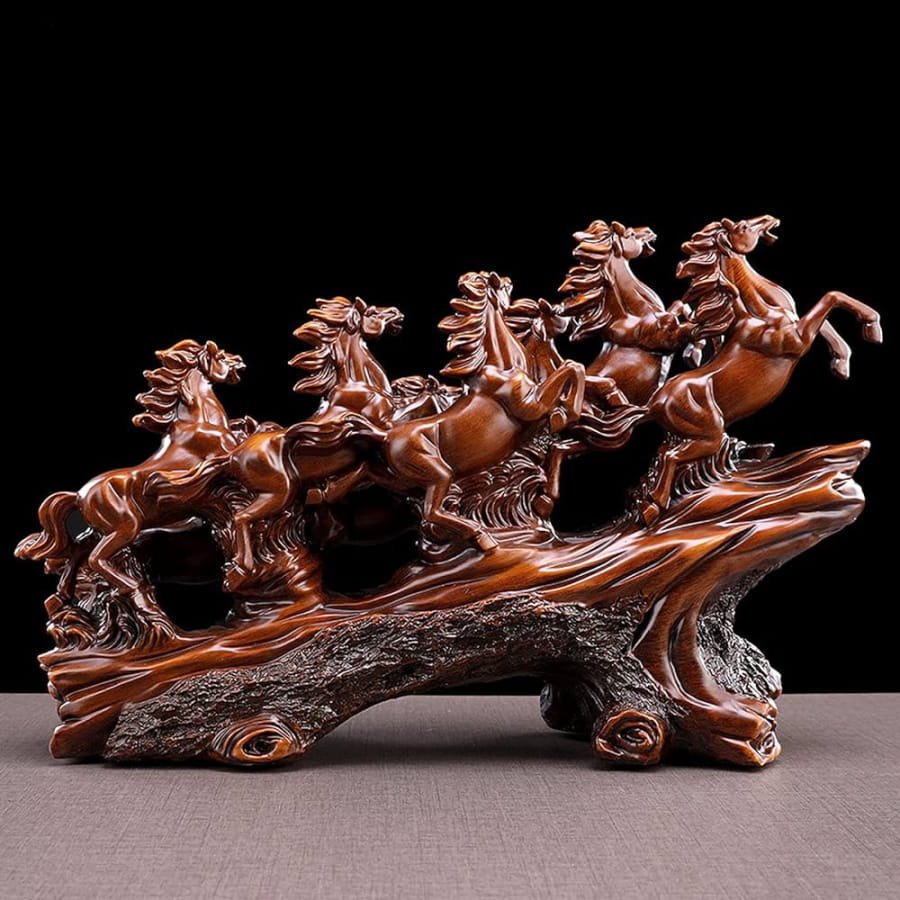 8 bronze horse statues5