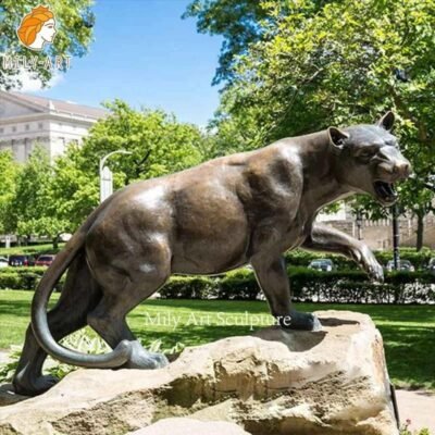 life size bronze leopard statue for garden mlbs 169