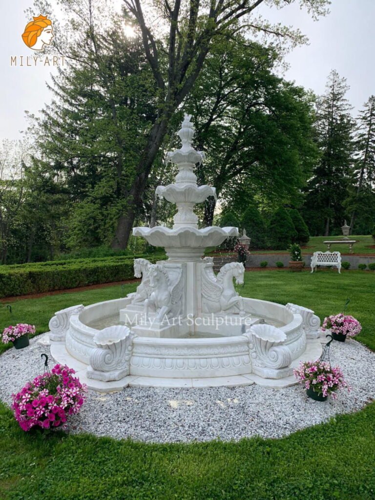 marble water fountain feedback from Mily Statue