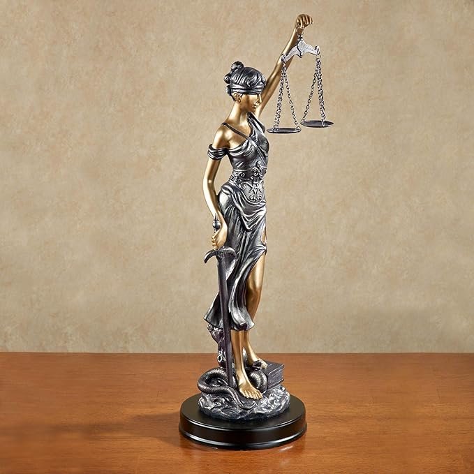 bronze lady of justice statue2
