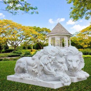 marble lions